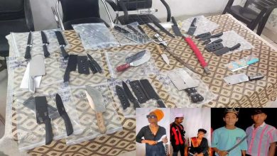 Weapons confiscated